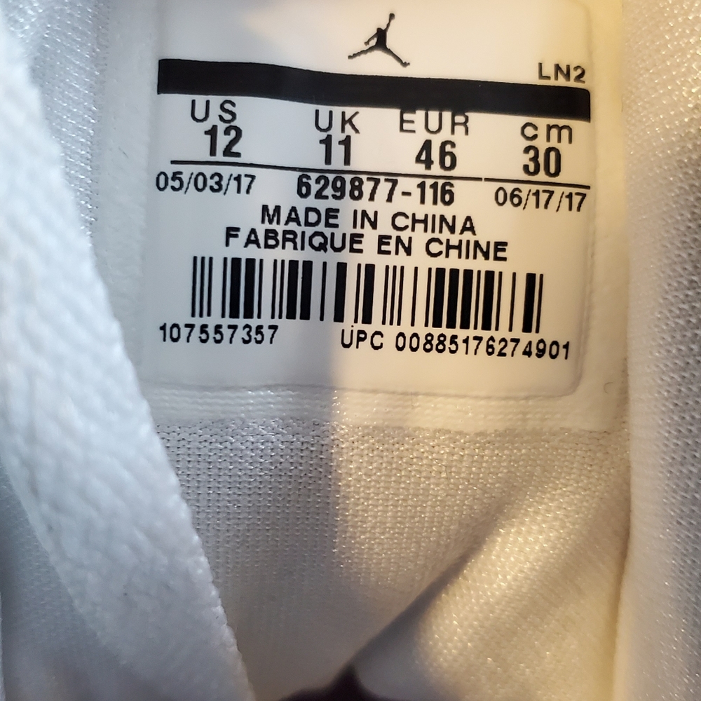 Nike Air Jordan SC-3 Sz 12 - Picture 2 of 4